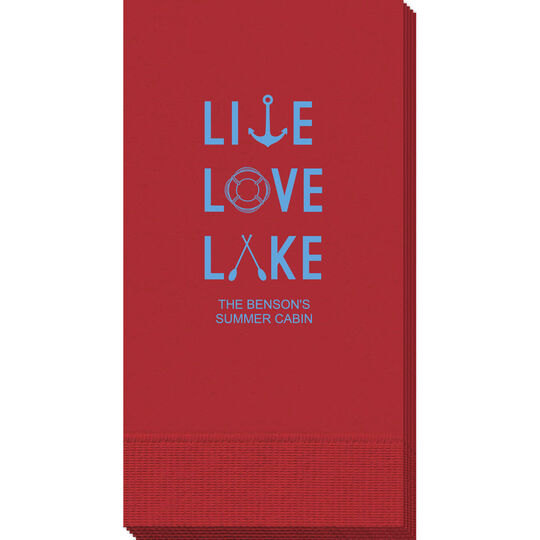Live Love Lake Guest Towels